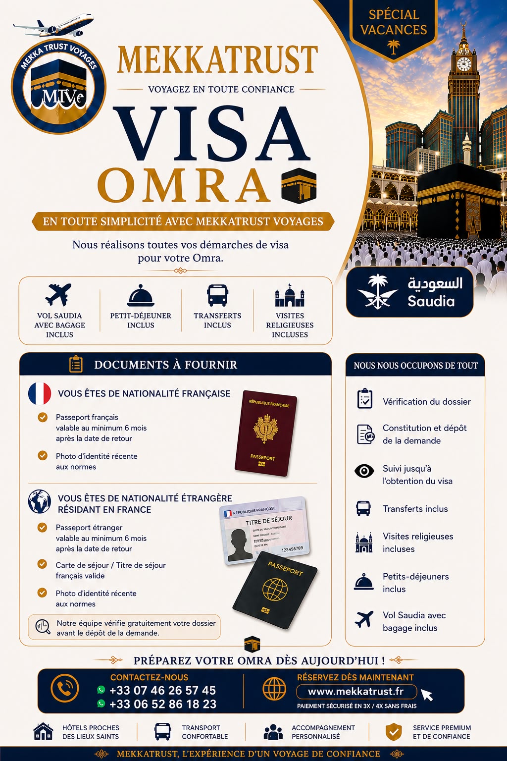 Informations visa Omra